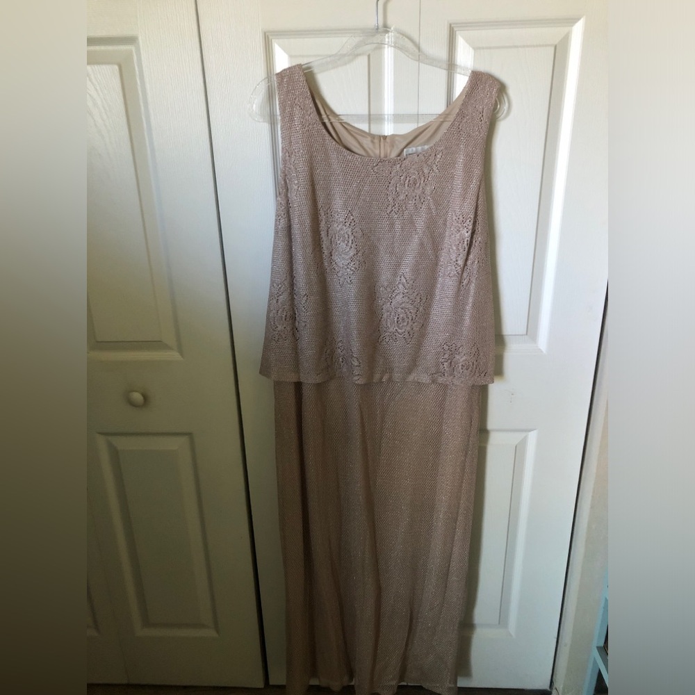 After Dark Elegant Lace Overlay Dress Size 18W